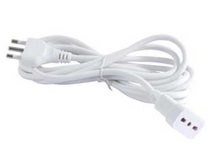 prolunga elettrica lineare bipasso 3x1 bianca - mt.5  cod:ferx.fer251198