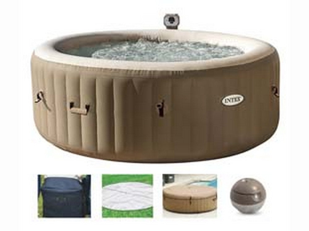 piscina idromassaggio "pure spa bubble massage" rotonda cm.196x71h. - capacit? lt.795 - peso kg.46 (28426) cod:ferx.fer252324
