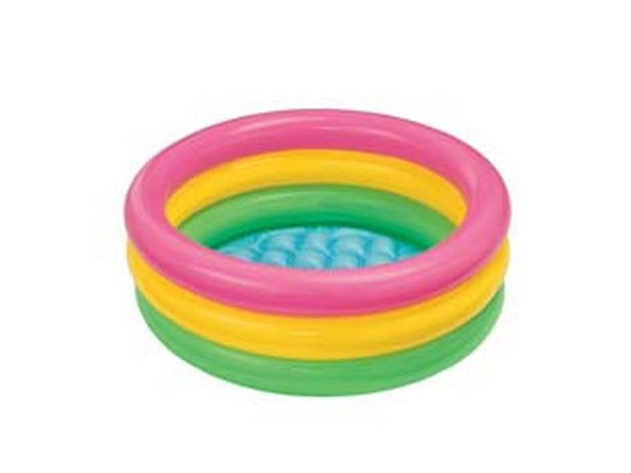 piscina gonfiabile baby tonda 3 anelli 1-3 anni - cm.61x22h. - capienza lt.28 - peso kg.0,5(57107) cod:ferx.fer253604