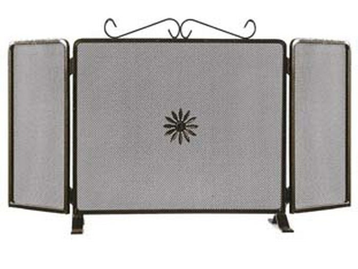 parascintille due ante decoro fiore per camino - cm.80x50h. (677d) cod:ferx.fer269049