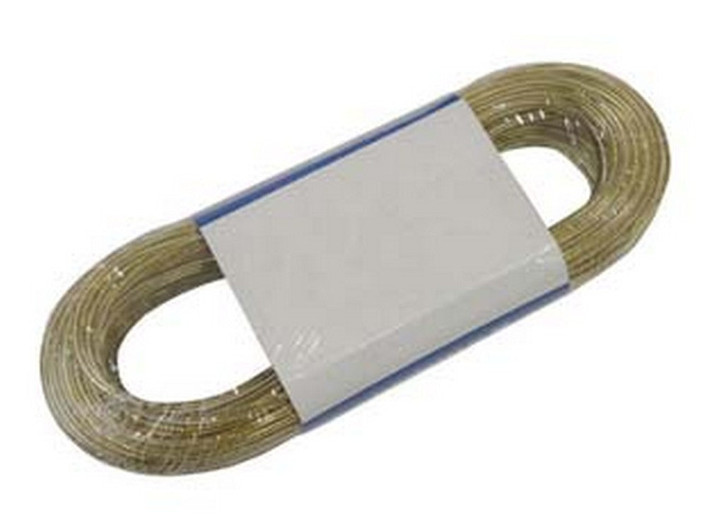 cavetto acciaio ottonato rivestito in pvc trasparente - ø mm.4x mt.20  cod:ferx.fer254540