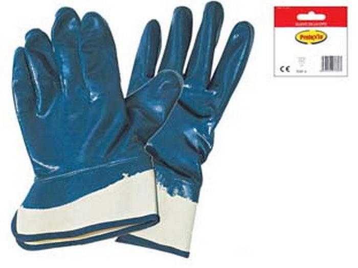 12blister guanti da lavoro in tela completamente spalmato in nbr - tg.10 cod:ferx.fer261401