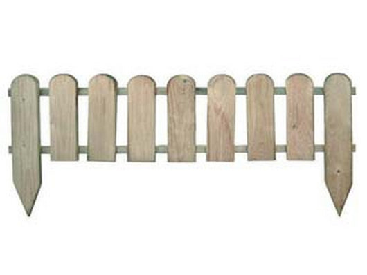 steccato a doghe continue in pino impregnato  -cm.110x28/45h. cod:ferx.fer263719