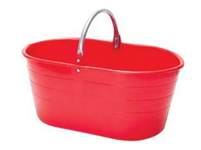 cesta ovale per raccolta manico metallo lt.25 - capacità lt.25, cm.57x37x25 cod:ferx.fer267205