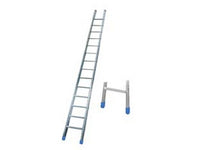 scala da appoggio conica in alluminio en 131 con gradino largo - 14 gr. cm.410h base cm.58 kg.8 sez. mm.60x25 cod:ferx.fer267717