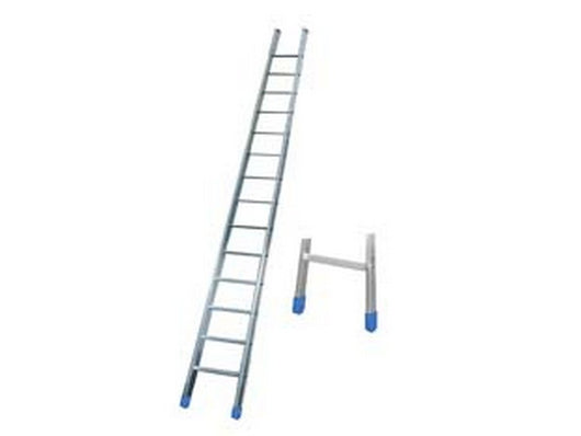 scala da appoggio conica in alluminio en 131 con gradino largo - 12 gr. cm.360h base cm.55 kg.6,7 sez. mm.60x25 cod:ferx.fer267700