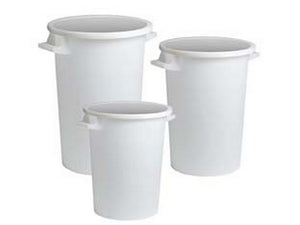 bidoni bianchi per uso agricolo e per rifiuti - lt.50 ? cm.41 altezza cm.50 cod:ferx.fer268851