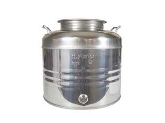 fusto inox per olio graffato lt.30 - ? mm.310x480h. cod:ferx.fer269384