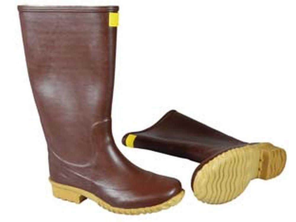 stivali in gomma a ginocchio calandrato marrone - n°45 cod:ferx.fer269988