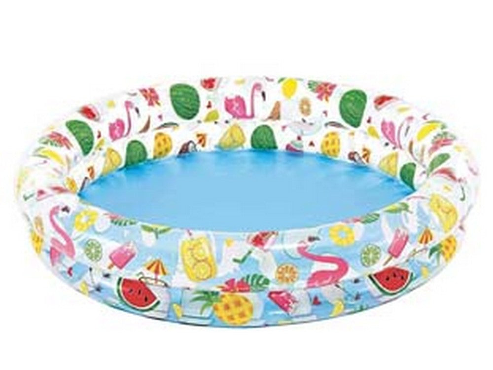 piscina gonfiabile tonda due anelli +2 anni - cm.122x25h. - peso kg.0,97 (59421) cod:ferx.fer271462