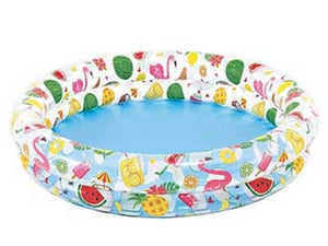 piscina gonfiabile tonda due anelli +2 anni - cm.122x25h. - peso kg.0,97 (59421) cod:ferx.fer271462