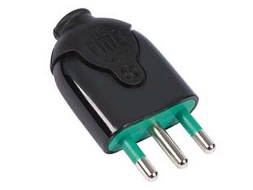 spina dritta 2 poli + terra 16a nera - nera 80021 cod:ferx.fer272667