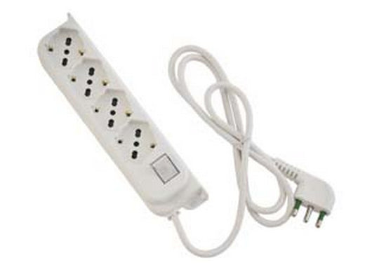 multipresa 4 posti bipasso + schuko interruttore "linea retail" bianca cod:ferx.fer273091