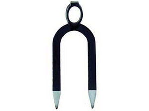 zappone bidente occhio ovale "orsatti" - gr.900 cm.12x30h. occhio ? mm.34/37 cod:ferx.fer273237