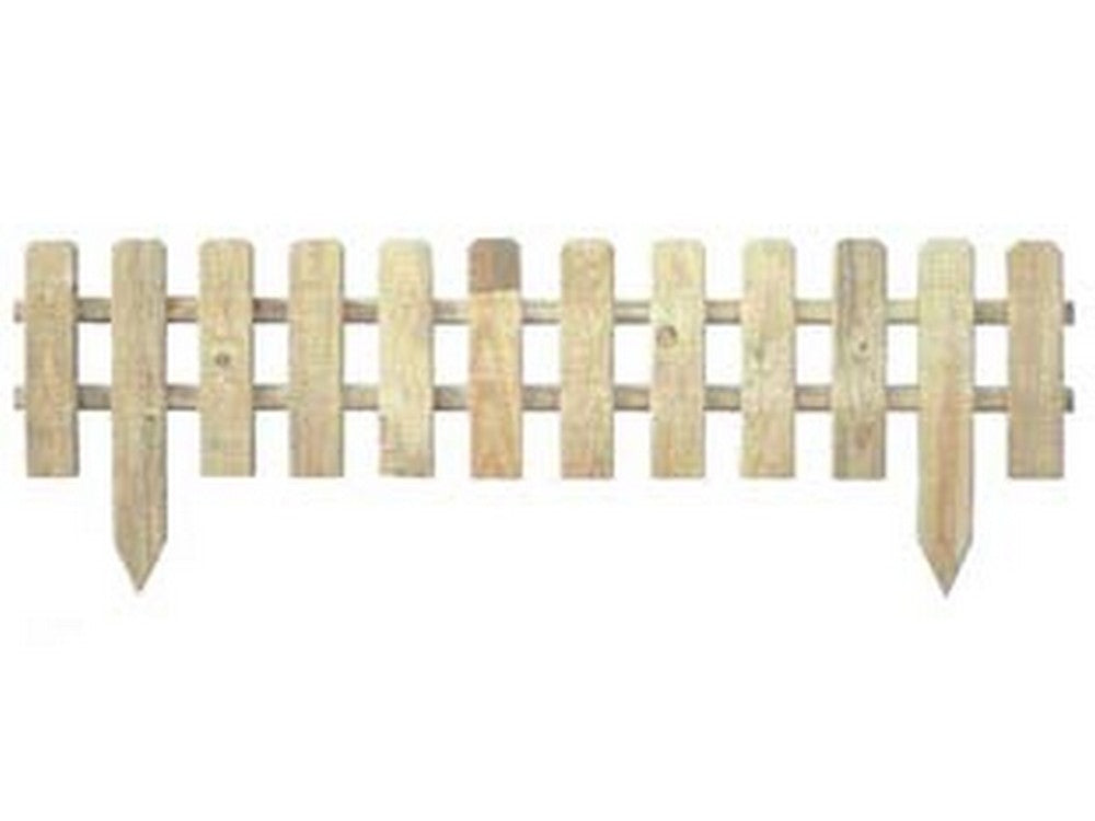 steccato a doghe in pino impregnato - cm.120x30/45h. cod:ferx.fer273466