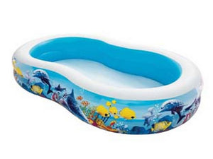 piscina "family" gonfiabile sagomata con disegni +3 anni - cm.262x157x46h. - peso kg.4,1 (art.54118) cod:ferx.fer274593