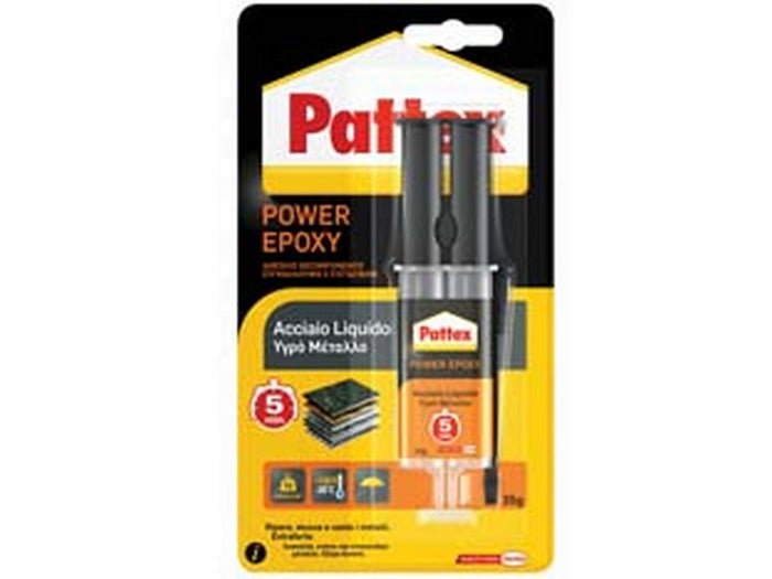 pattex acciaio liquido bicomponente mix - gr.35 cod:ferx.fer279802