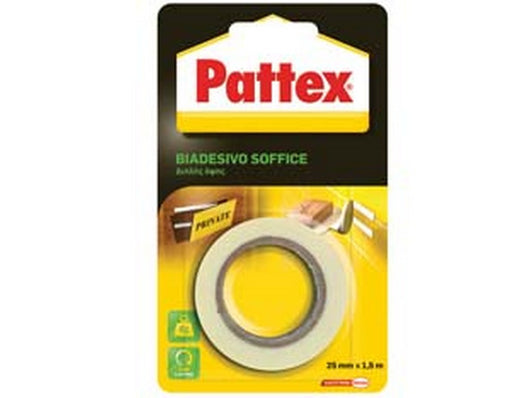 pattex nastro biadesivo soffice - mm.25h in rotoli da mt.1,5 cod:ferx.fer279826