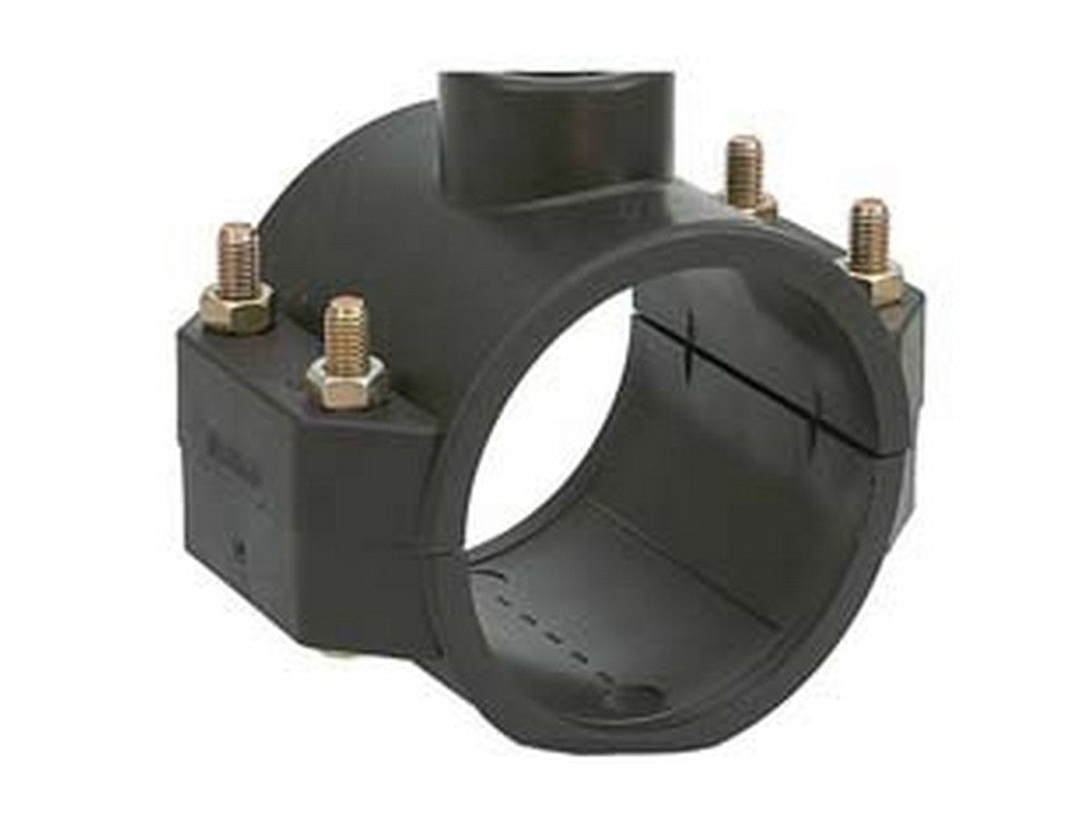 presa a staffa in polipropilene con 4 bulloni - ø mm.63 x f 3/4" cod:ferx.fer280297