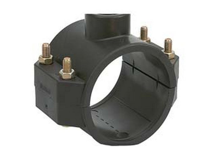 presa a staffa in polipropilene con 4 bulloni - ø mm.63x f 1/2" cod:ferx.fer280280