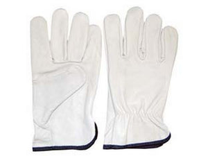 guanti da lavoro in pelle bovina bianco - tg.9 cod:ferx.fer281072