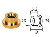passafilo in ottone per testine con sede  - ø mm.9, ø esterno mm.14 cod:ferx.fer281713