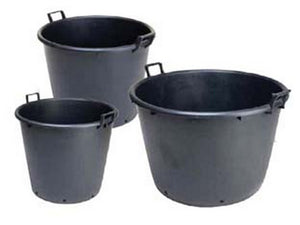 mastelloni tondi 2 manici con fori per vivaio - lt.130 ? cm.70x51h. cod:ferx.fer282512