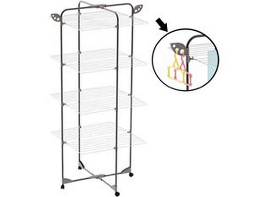 stendibiancheria "alpina 40" acciaio verniciato mt.40 - cm.68x68x155h. cod:ferx.fer283175