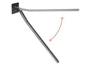 1coppia stendibiancheria pieghevole da muro in acciaio zincato - cm.58x3x1,5 cod:ferx.fer284523