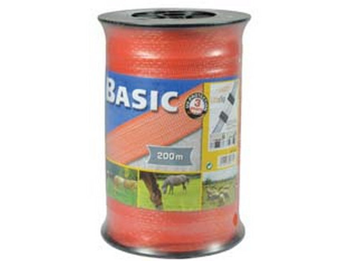 fettuccia per elettrorecinzione - mm.20h., 6 fili inox, carico max kg.60 - mt.200 cod:ferx.fer284769