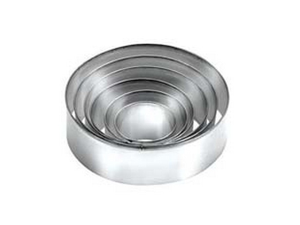 set 6 tagliabiscotti tondi "delicia"  cm3, cm4, cm5, cm6, cm7, cm20 cod:ferx.fer285650