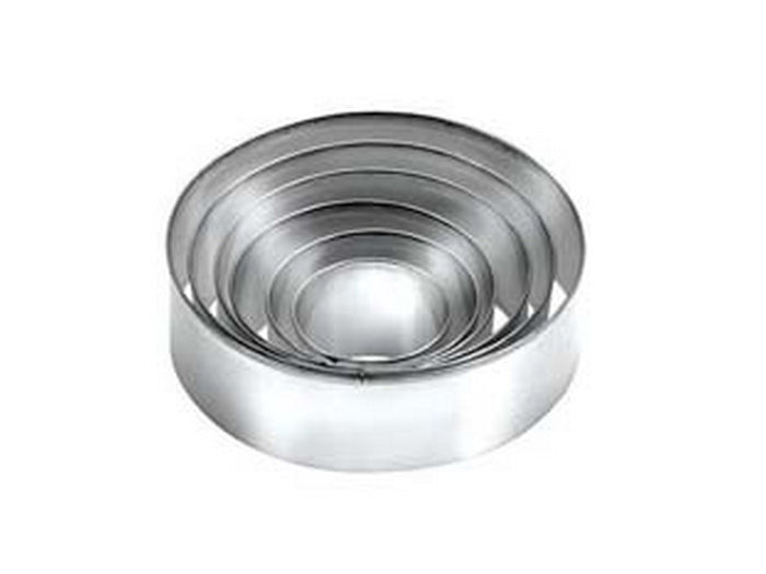 set 6 tagliabiscotti tondi "delicia"  cm3, cm4, cm5, cm6, cm7, cm20 cod:ferx.fer285650