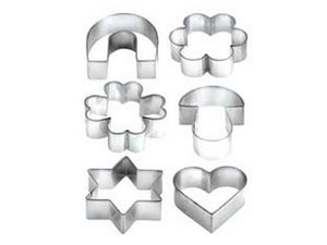 set 6 tagliabiscotti in anello "delicia" - ø cm.5  cod:ferx.fer285667