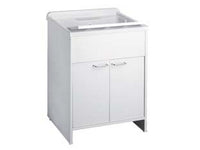 mobile lavatoio in pvc bianco con sifone - cm.60x50x85h cod:ferx.fer286589