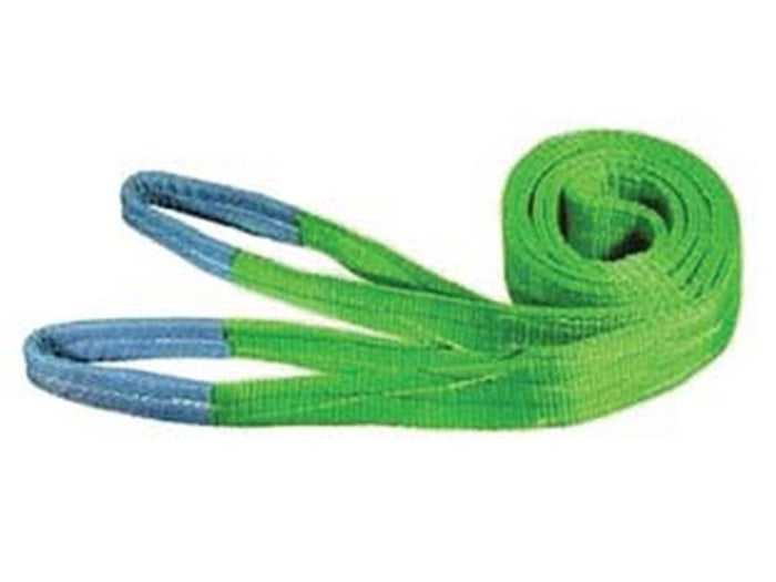 cinghia di sollevamento con fascia a doppio strato mm.75 - mt.2 x mm75h. - portata kg.2000 colore verde  cod:ferx.fer286688