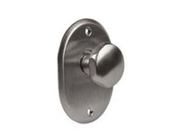 mostrina ovale con pomolo in ottone cromo satinato - mm.70x90h. sp. mm.4 - pomolo mm.35 cod:ferx.fer286893