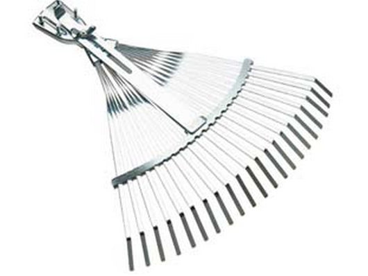 scopa da giardino in metallo regolabile attacco a morsetto - 21 denti cod:ferx.fer287470