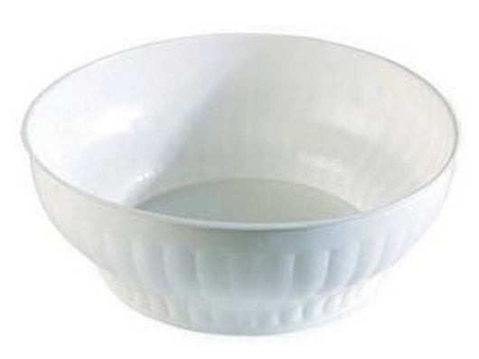 insalatiera costolata in plastica bianca - ø cm.24 cod:ferx.fer291422