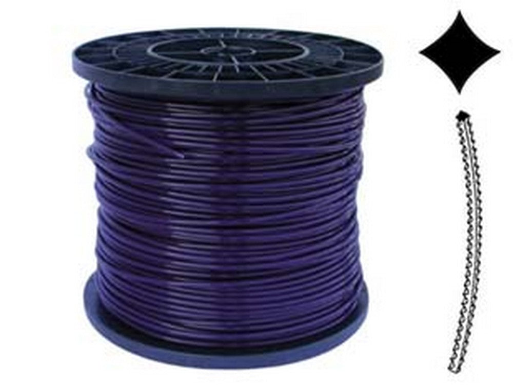 filo nylon "platino" seghettato viola per decespugliatore - ? mm.3,3 - bobina mt.200 cod:ferx.fer293280
