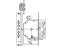 serratura triplice infilare con scrocco d.mappa revers. blindate 2151mrx - mm.60 (2151mrx-01n) cod:ferx.fer300117