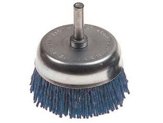 1blister spazzola a tazza in nylon abrasivo blu - ? mm.70 pg 497.35  cod:ferx.fer307277