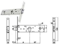 elettroserratura infilare per fasce solo scrocco mm.44 h 85900 - mm.70 (y8590070080vne) cod:ferx.fer311410