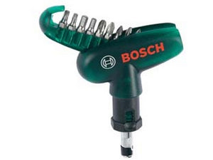 set inserti con 9 bit e cacciavite a cricchetto  cod:ferx.fer312035