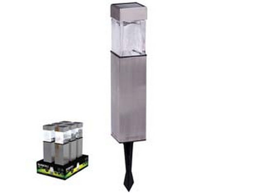 lampada solare led square in espositore - mm.58x58x396,5h. - 5 lumen cod:ferx.fer314510