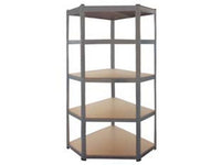 scaffale angolare in kit 5 ripiani in legno - 5 ripiani cm.40x70x40x90x90x180h. cod:ferx.fer316262