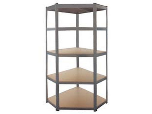 scaffale angolare in kit 5 ripiani in legno - 5 ripiani cm.40x70x40x90x90x180h. cod:ferx.fer316262