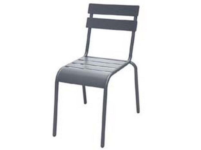 sedia in acciaio modello londra colore antracite - cm.56,5x45,5x81h. cod:ferx.fer316309