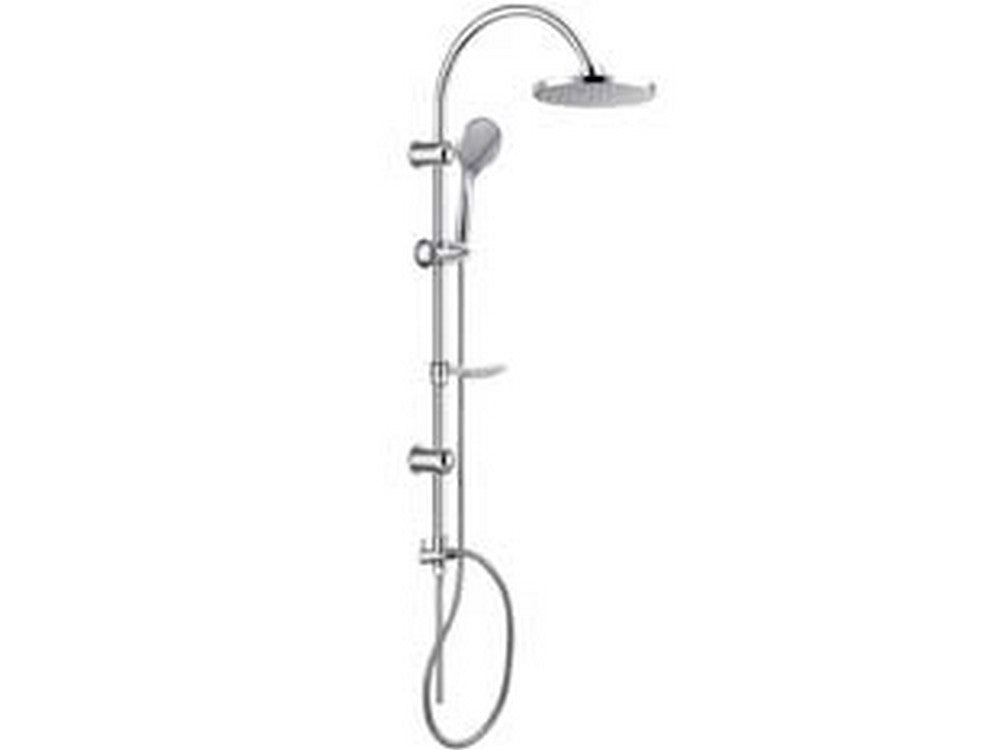 colonna doccia lusso cromata tonda - soffione ? cm.20 cod:ferx.fer316415