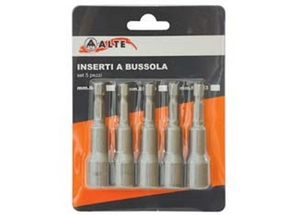 inserti a bussola magnetici per avvitatori set pezzi 5 - 65x10 mm cod:ferx.fer317306