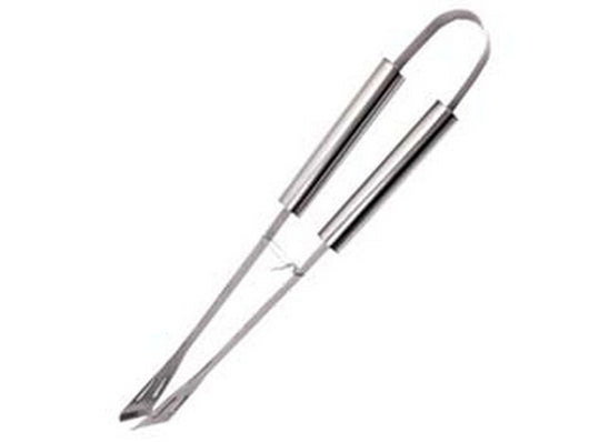 pinza in acciaio inox per barbecue con manico alluminio - lunghezza cm.35 cod:ferx.fer317405